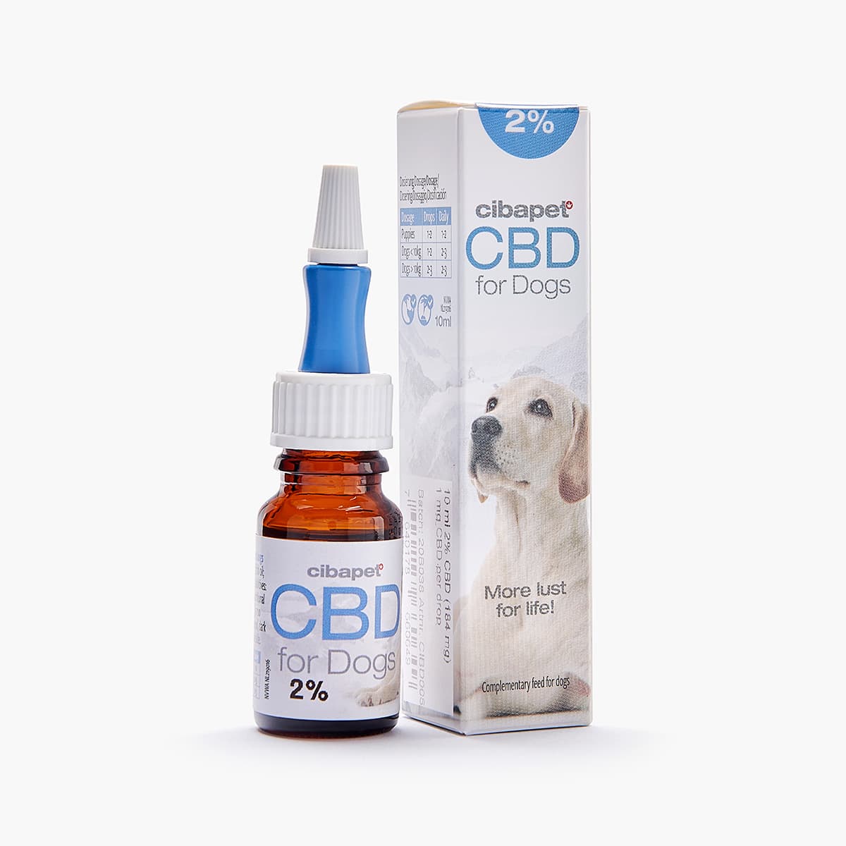 Cibdol Huile de CBD 2% pour chiens et chats