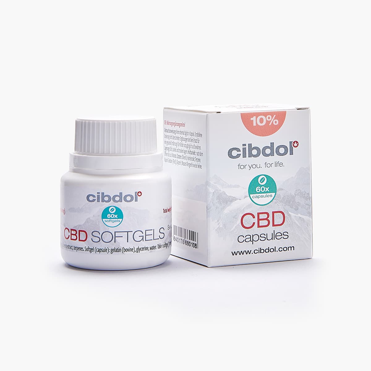 Cibdol Capsules de CBD 10 %