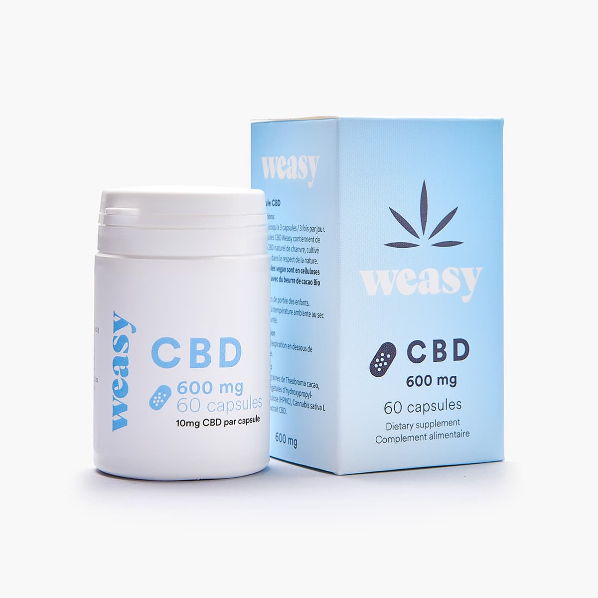 Weasy Capsules de CBD 30 x 10mg