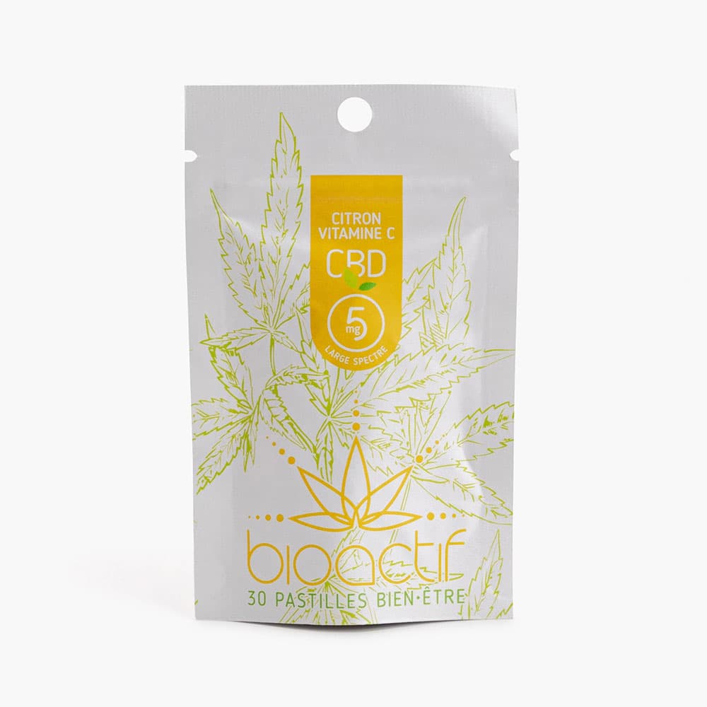 BIOACTIF Pastilles biologiques de CBD (30 x 5mg)