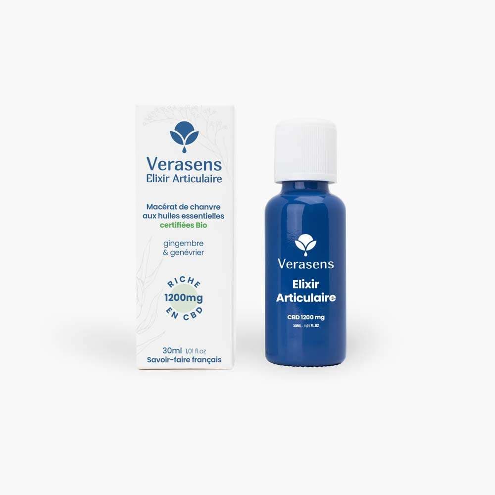 Verasens Huile de CBD Elixir Articulaire – 1200 mg
