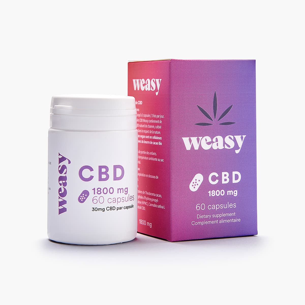 Weasy Capsules de CBD 30 x 30mg
